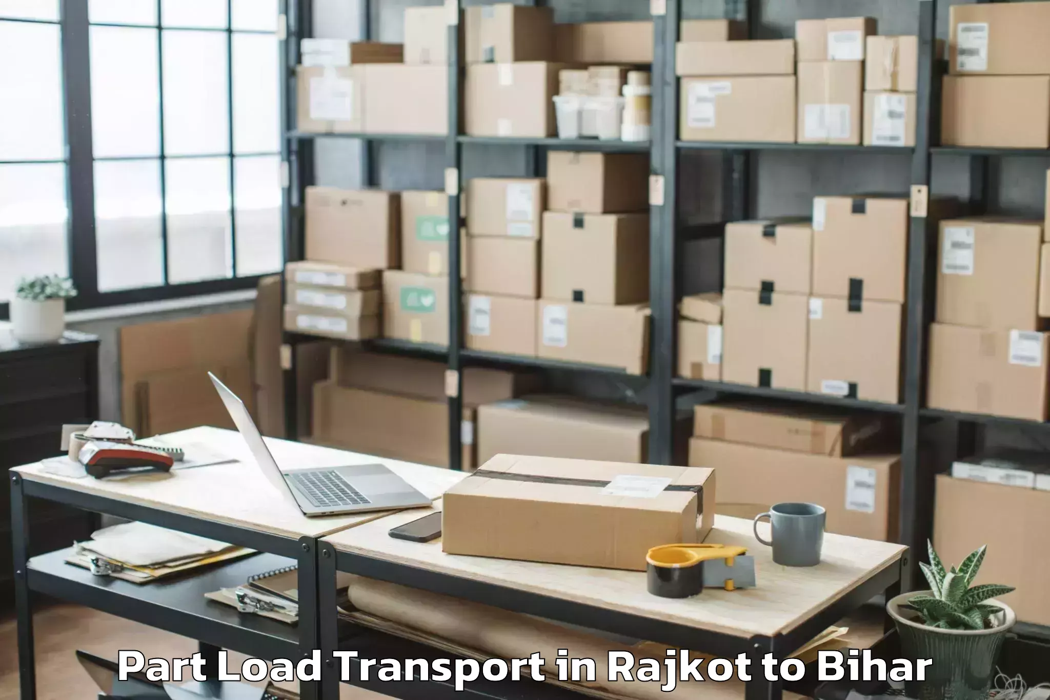 Leading Rajkot to Patahi Part Load Transport Provider